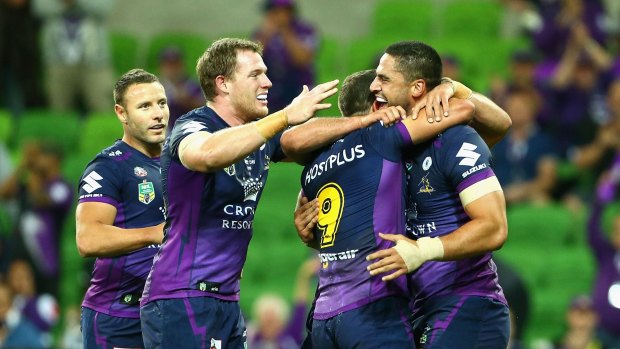 Best prop in the world? Jesse Bromwich has led the way for the Storm this year.