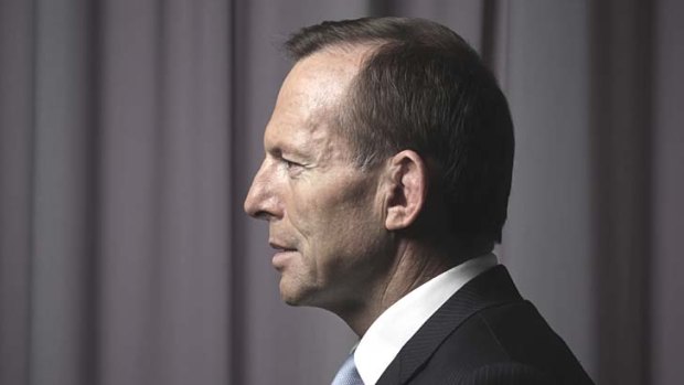 Primed: Tony Abbott.