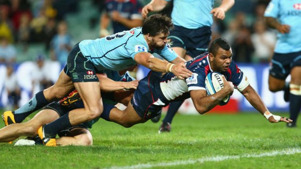 Troubled Rebel: Kurtley Beale has been stood down indefinitely from rugby after last weekend, adding punch-ups with his captain and a teammate to a long list of off-field indiscretions.