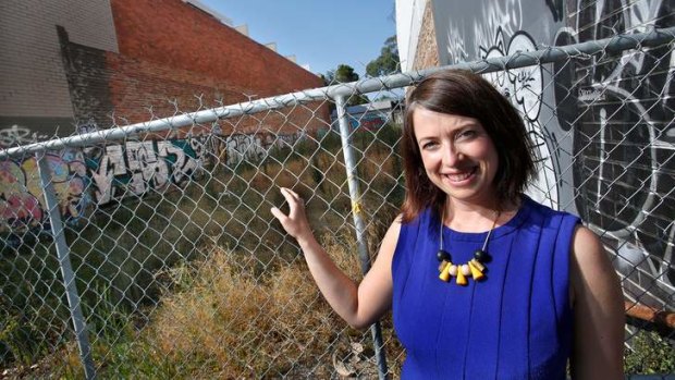 Land grab: Kate Dundas wants to see unused plots planted with food crops.