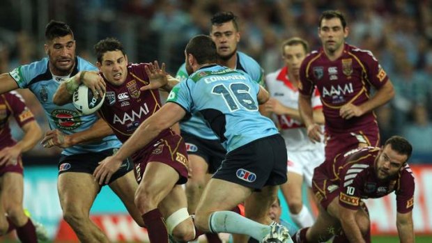 Breaking away: Queensland and NSW are ahead of the pack.
