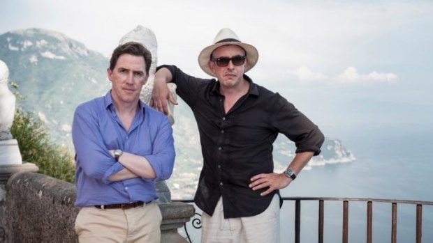 Rob Brydon and Steve Coogan in <i>The Trip to Italy</i>.