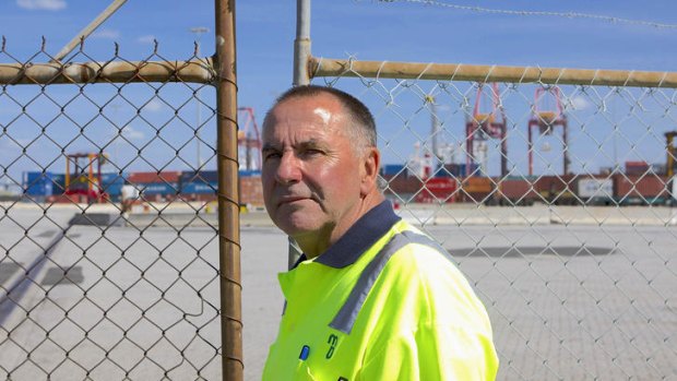 Forklift driver John Hale, 62, whose investment in Australian Super has gone backwards.