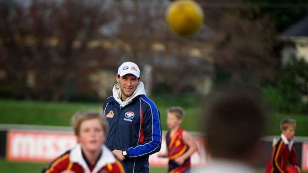 A different role: Mitch Hahn is relishing working with youngsters and helping them develop their football.