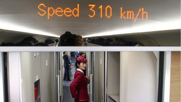 Travelling at an average speed of 300 kilometres per hour; the world's longest bullet train service slashed rail travel time from Beijing to the southern commercial hub of Guangzhou from the current 22 hours to just eight.
