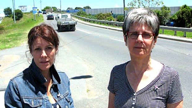 Locals Rachel Peapell and Leigh Park are concerned about the impact the new Sherwood Bus Depot will have on the suburb.