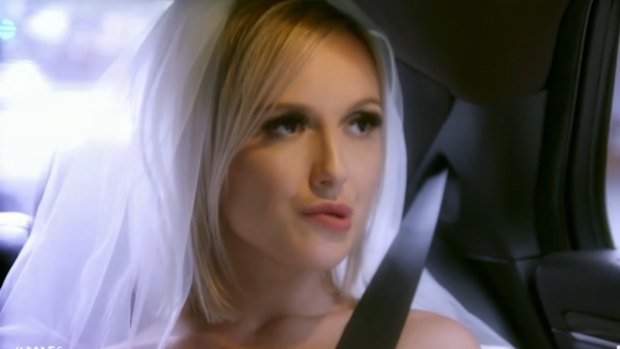 Susie on her way to her wedding with Billy on Monday's episode.