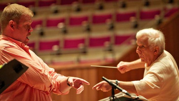 Maturing into his role ... Stuart Skelton rehearses with the Sydney Symphony and conductor Vladimir Ashkenazy at the Sydney Opera House this week.
