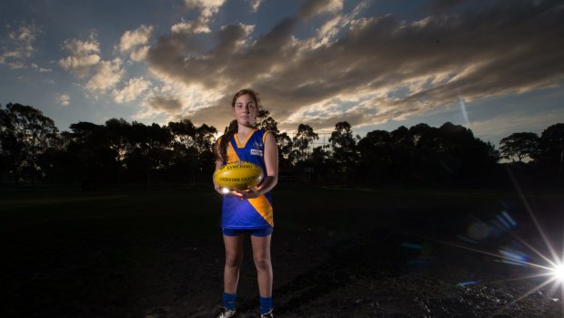 Caley Ryan, 12, can now share the AFL dreams of her male counterparts.
