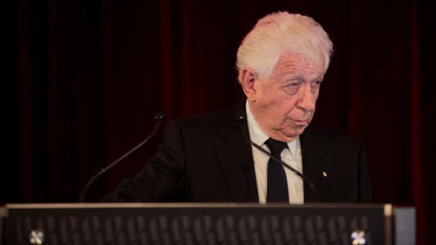 Making some noise: Outgoing FFA chairman Frank Lowy.