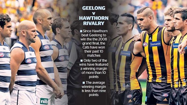 Hawthorn and Geelong meet at the MCG on Saturday.