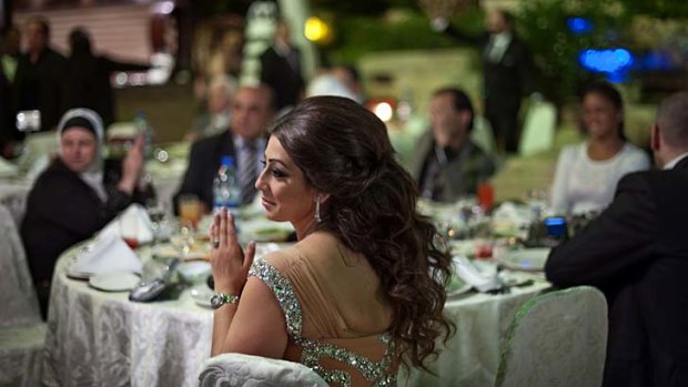 Wedding celebration: Guests at the Dama Rose hotel enjoy all the luxuries of peacetime.
