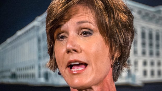 Donald Trump fired acting US attorney-general Sally Yates.