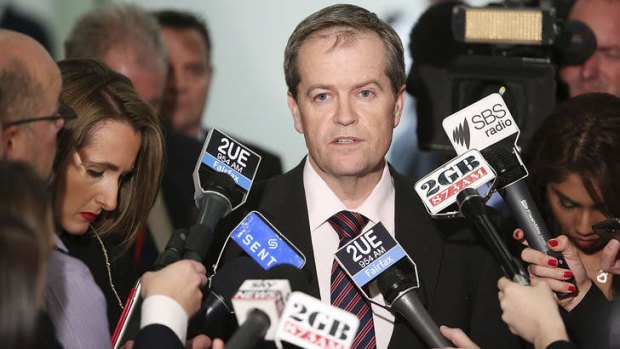 Bill Shorten announces his late decision to switch his support to Kevin Rudd on June 26, 2013.
