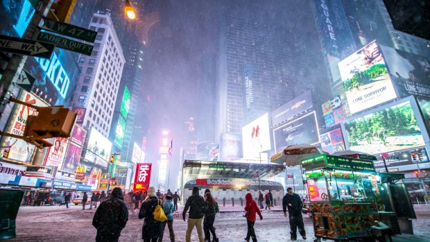 Slush in New York City.