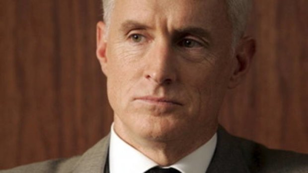 John Slattery as Roger Sterling in Mad Men.