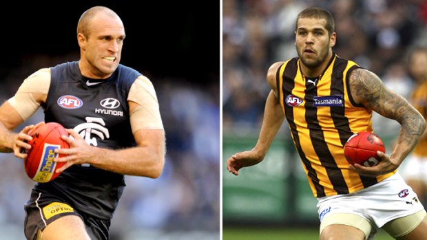 Pub talk .... Chris Judd or Lance Franklin. Have your say.