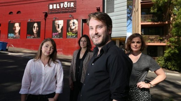 "There's a lot more women working for this company now than when I took it over": Ralph Myers with Anthea Williams (left), Adena Jacobs, and Anne-Louise Sarks.