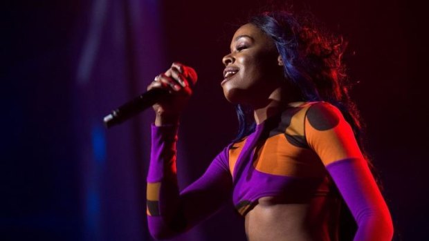 Azealia Banks performing during Splendour in the Grass in Byron Bay. 