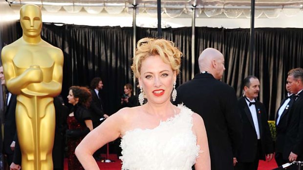 Actress Virginia Madsen arrives at the 83rd Annual Academy Awards.