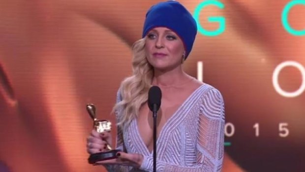 Carrie Bickmore called for more brain cancer awareness while accepting the Gold Logie in May.