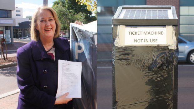 MLA Michelle Roberts is leading a petition to protest the rollout of paid parking machines in Midland. 
