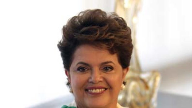 First lady ... Dilma Rousseff is  sworn in.
