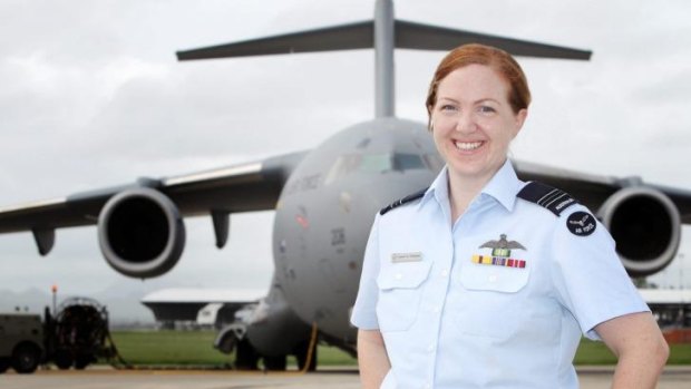 RAAF Squadron Leader and pilot Samantha Freebairn won the Business Innovation Award. 