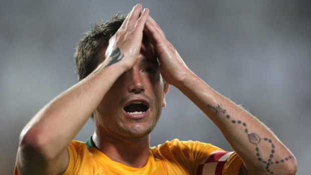 Oh the strain of it all ... questions are mounting on Harry Kewell’s preparation for next month’s World Cup in South Africa after an injury-interrupted spell.