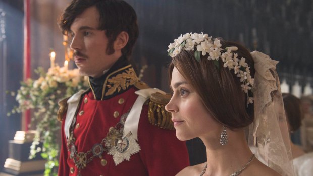 Tom Hughes as Albert and Jenna Coleman and Victoria in the series <i>Victoria</I>, which is starting its third season.
