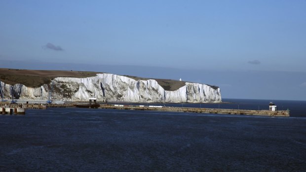 The White cliffs of Dover are a welcome sight.