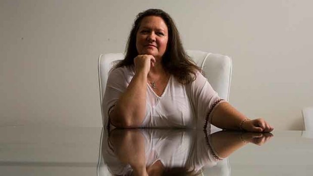Generous with gifts for the girls: Gina Rinehart.