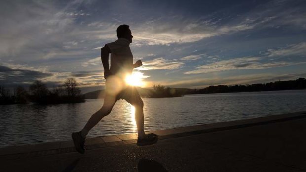 Author Chris Edwards trains in his home town of Canberra.