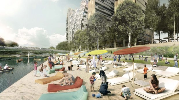 The plan for a Parramatta "city beach" has drawn criticism and has been impractical and a waste of money.