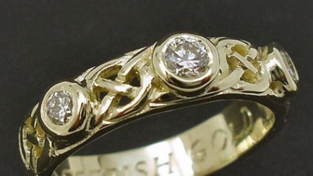 John Greenwood had this ring crafted from gold he found in Scotland.