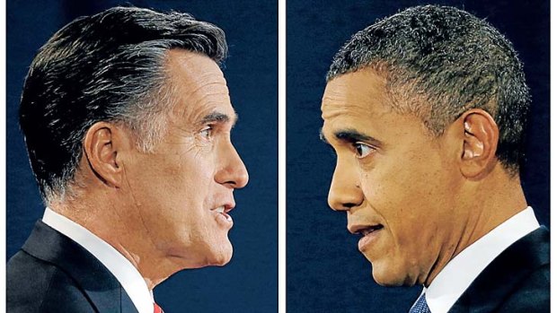 Mitt Romney and Barack Obama.