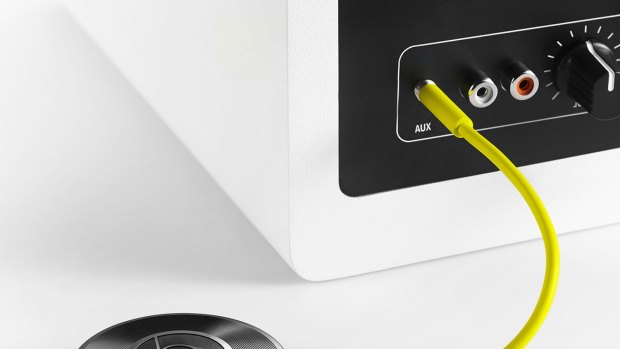 The tiny Chromecast Audio comes with a 3.5mm audio cable and a micro-USB power supply. 