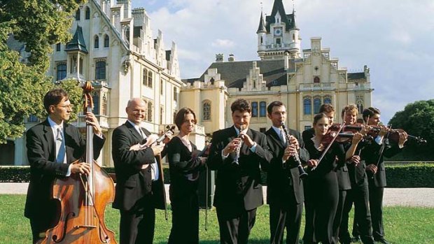 Melody makers ... an ensemble plays an open-air event at the Grafenegg festival in Austria.