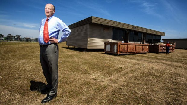 Tarneit P-9 College principal Peter Devereux is waiting for portable classrooms to be delivered.