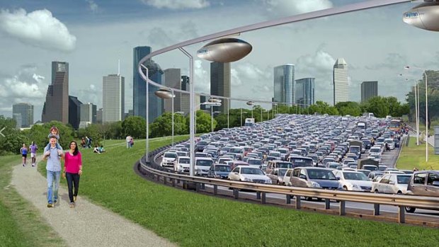 This "high-speed, energy-efficient, transportation system" is designed to help congested cities.