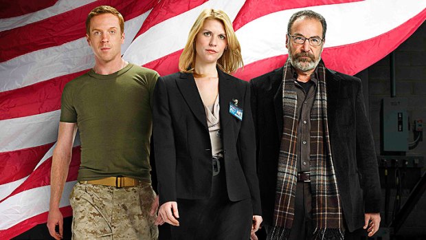 Damian Lewis, Claire Danes and Mandy Patinkin star in <i>Homeland</i>.
