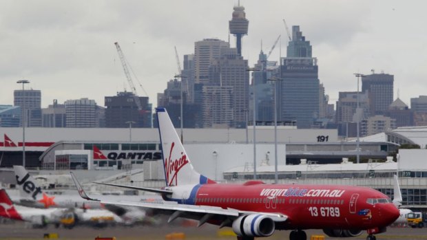 The Virgin flight was Sydney-bound when the passenger's unruly behaviour caused it to be turned around.