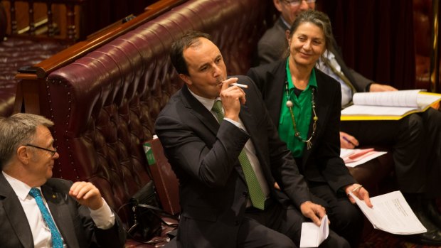 Greens MP Jeremy Buckingham, who used an e-cigarette in the NSW upper house, says Parliament should have gone further with new restrictions.