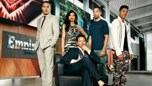 <i>Empire</i>, starring Oscar nominee Terrence Howard (centre, seated) is  about a wealthy music dynasty.