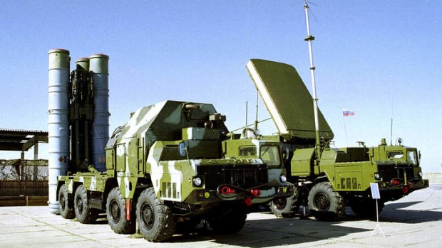 Not yet delivered: An S-300 missile system in Russia.