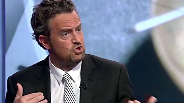 'Wrong' ... Matthew Perry criticises Peter Hitchens on BBC's <i>Newsnight</i>.