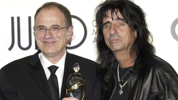 Alice Cooper with producer Bob Ezrin, with whom he worked on <i>Welcome 2 My Nightmare</i>.
