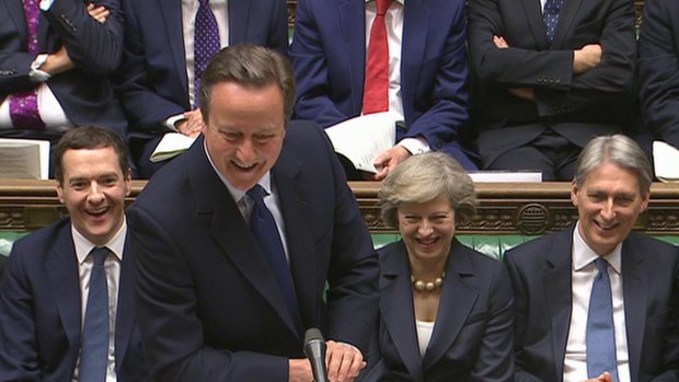 Mr Cameron drew a few laughs in his candid final speech as prime  minister. 