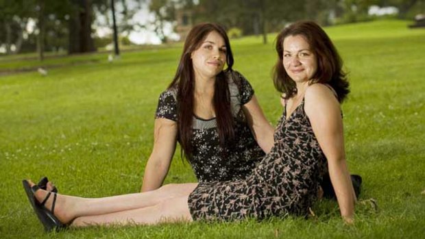Kimberley Springfield (left) with her sister Kylie Maio.