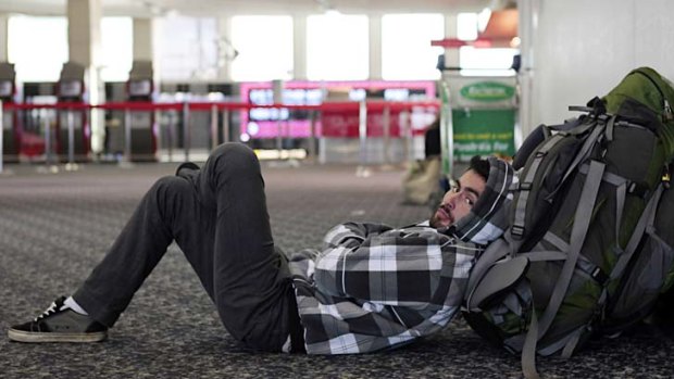 Brazilian traveller Daniel Asseituno jnr has been stranded at Melbourne Airport since Sunday.